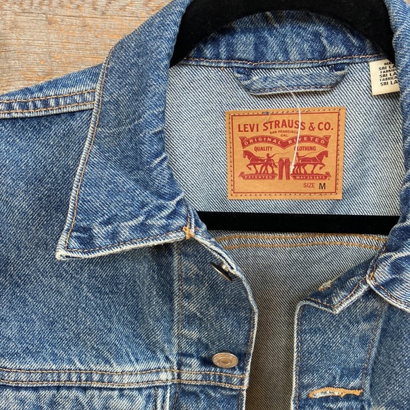 Levi’s Strauss denim Jacket blue jeans size medium - Picture 2 of 7